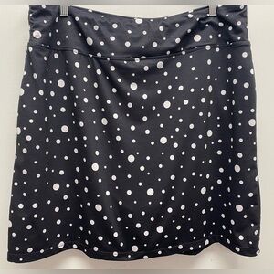 4 for $25 💜 Segment Luxe Polka Dot Black and White Skirt with Shorts Size XXL